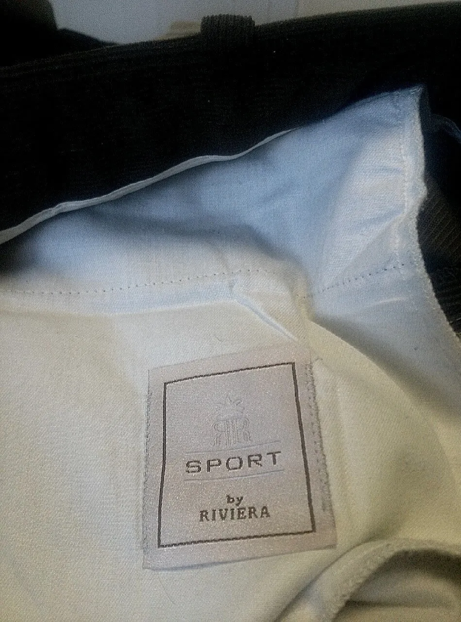 Riviera Sport- Brown Microfiber Corduroy Pleated Casual Trousers- size 36x30