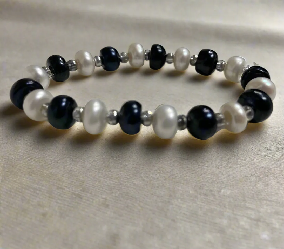 Signature Bracelet - Black and White