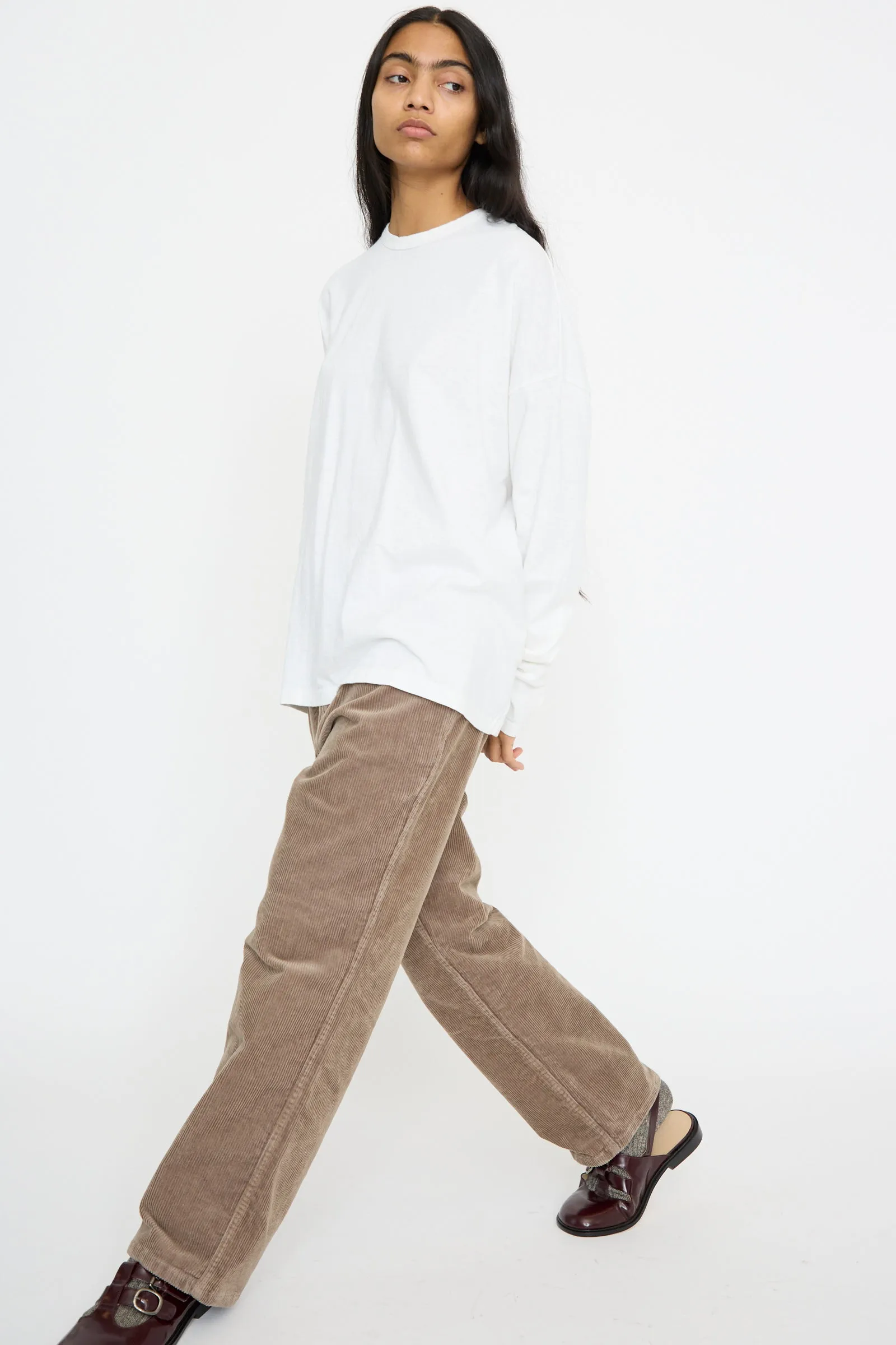 Stretch Call Corduroy Pants in Mocha