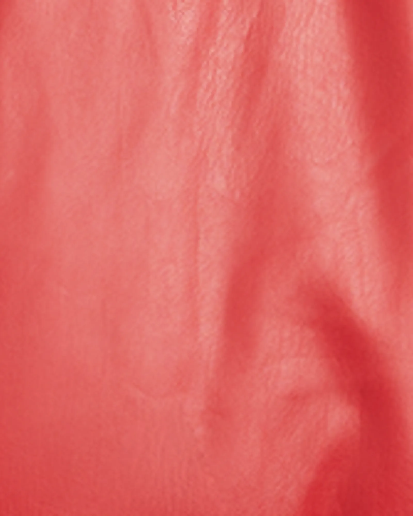 Terri Vegan Leather Puffer Jacket | Red
