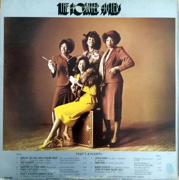 The Pointer Sisters* - That's A Plenty (LP, Album) (VG )