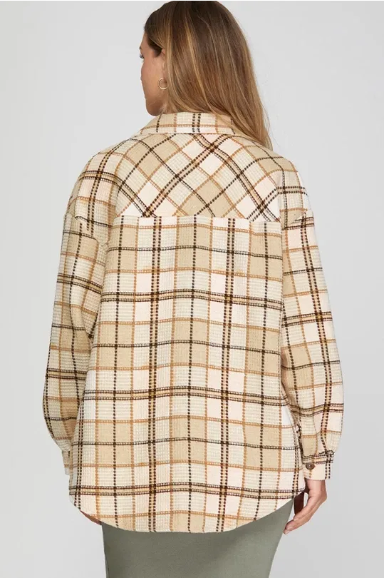 The Tinley Plaid Shacket