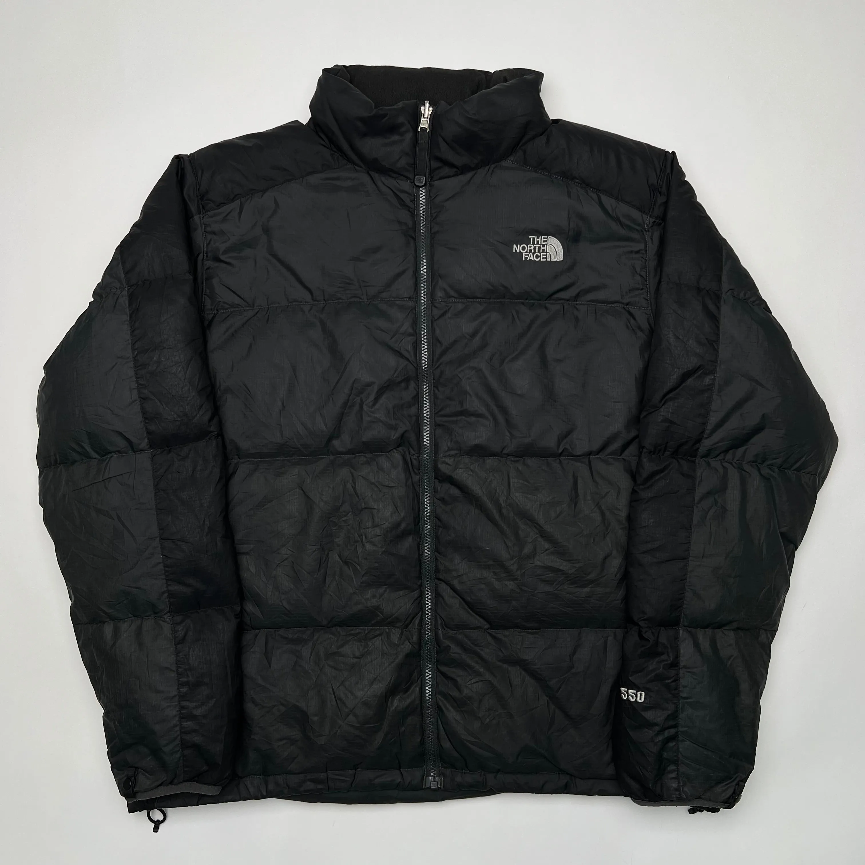 Vintage Black The North Face 550 Puffer Jacket (XL)