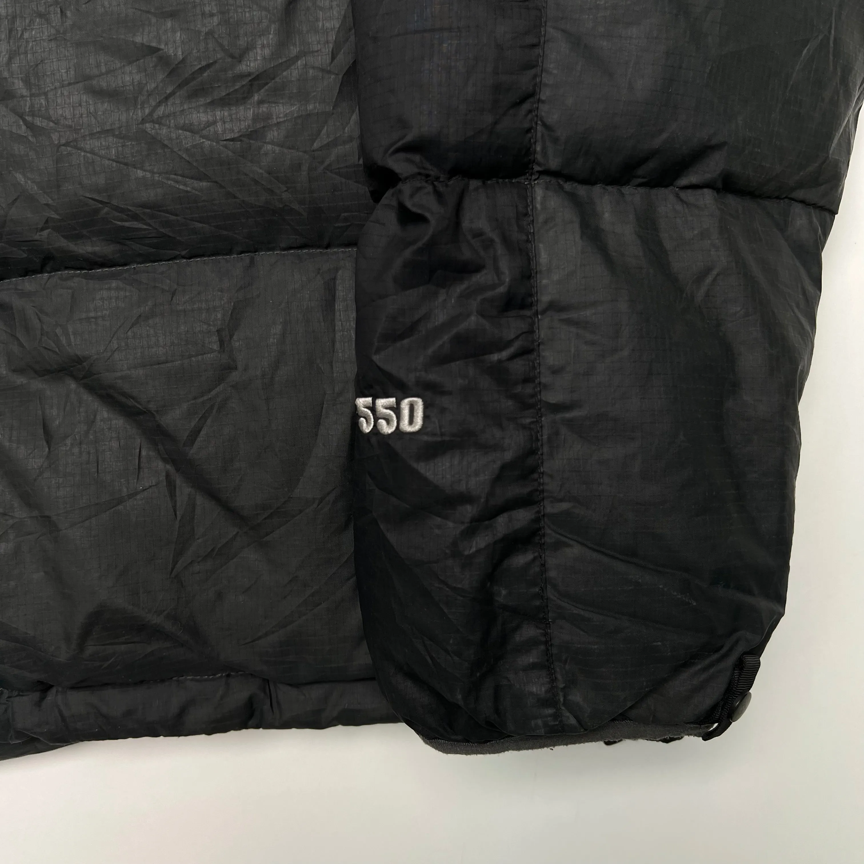 Vintage Black The North Face 550 Puffer Jacket (XL)