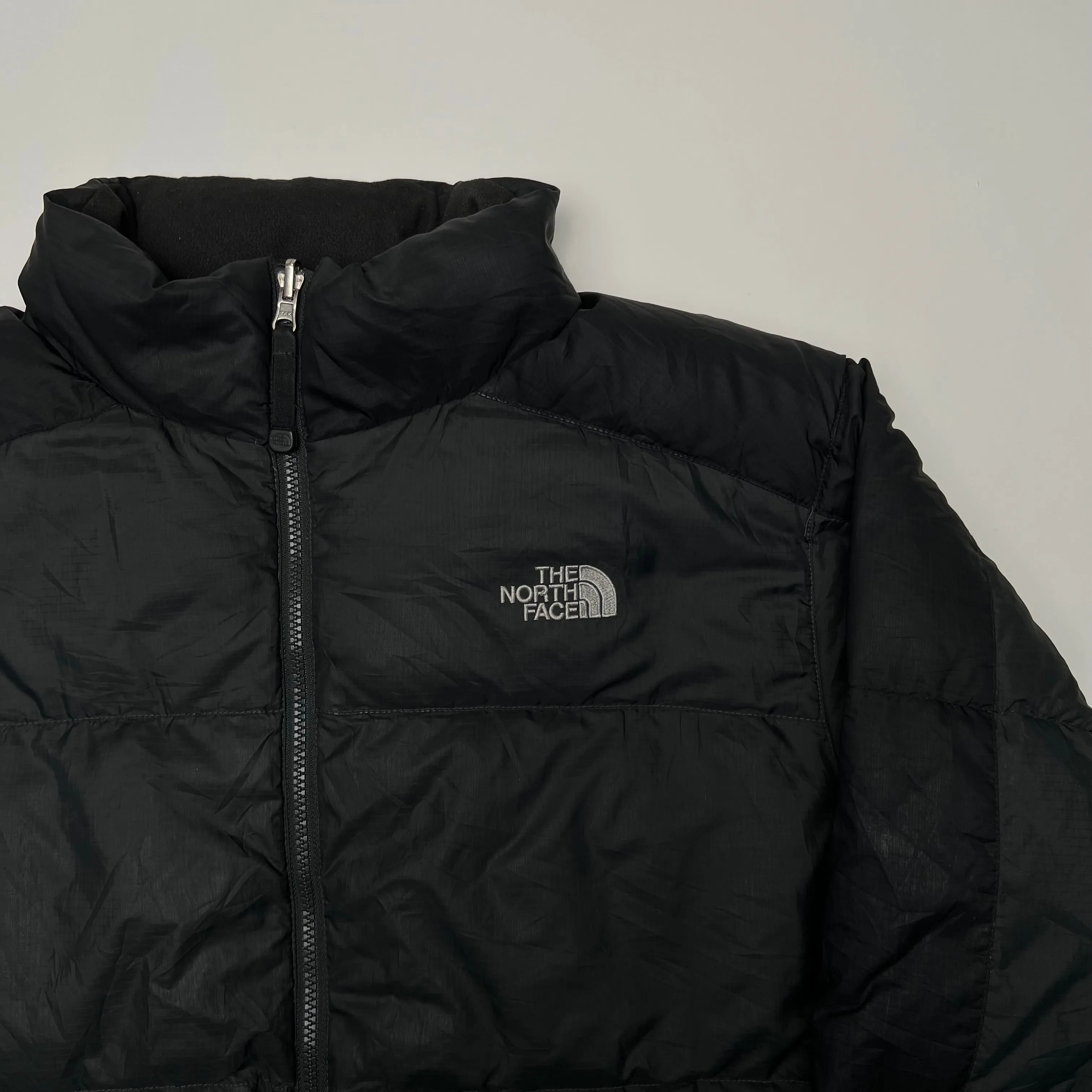 Vintage Black The North Face 550 Puffer Jacket (XL)