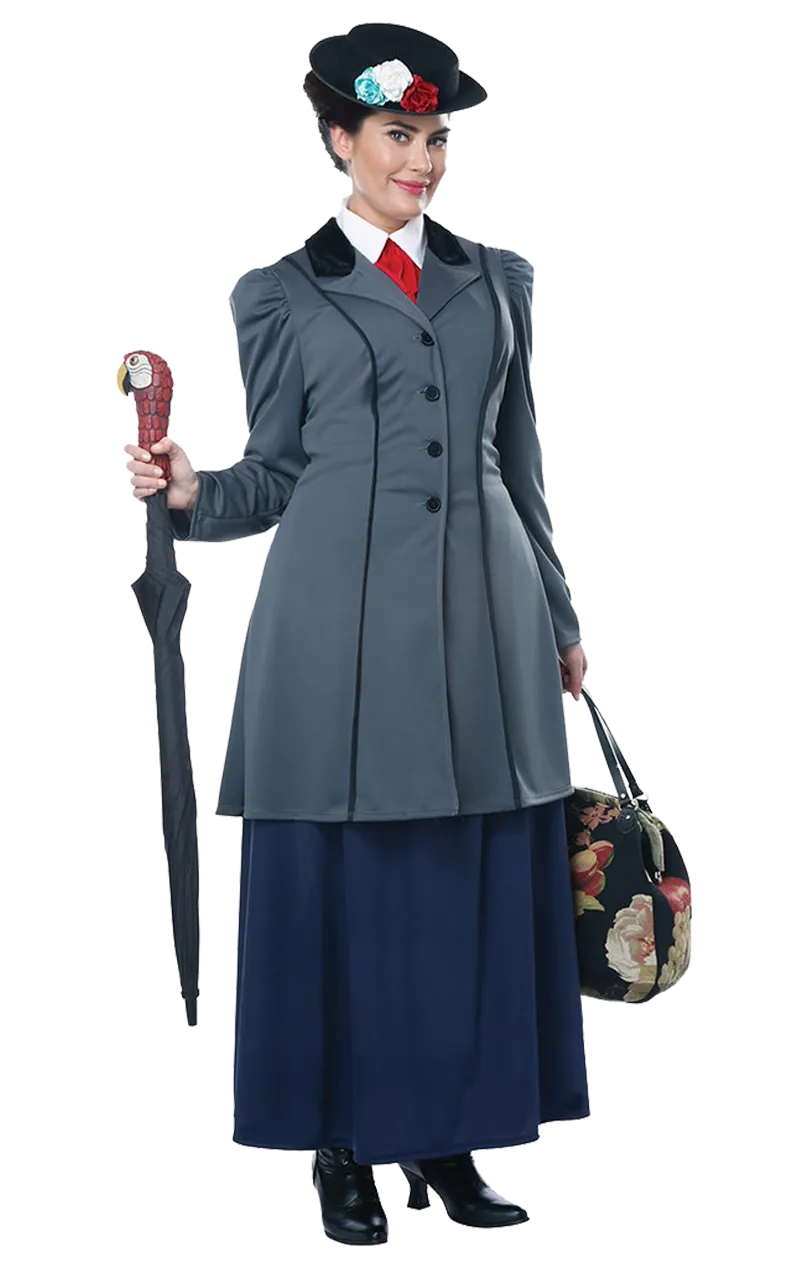 Womens Mary Poppins Plus Size Costume