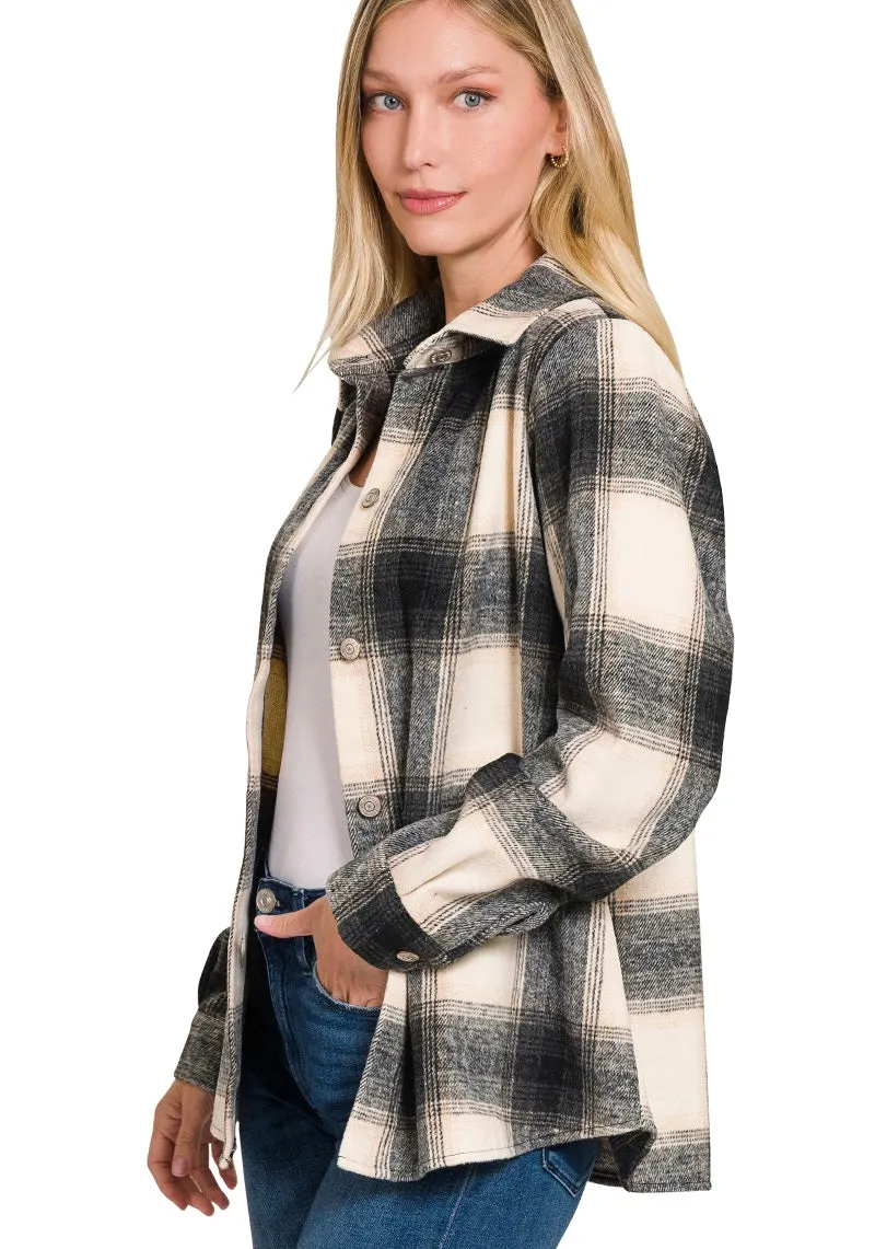 Yarn Dyed Plaid Shackets
